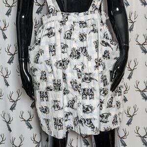 Upcycled Dangerfield Tasmanian Gingham Pinafore Suspender Skirt
